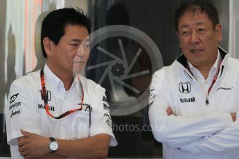 World © Octane Photographic Ltd. McLaren Honda - Yasuhisa Arai. Saturday 22nd August 2015, F1 Belgian GP Practice 3, Spa-Francorchamps, Belgium. Digital Ref: 1376LB1D9722