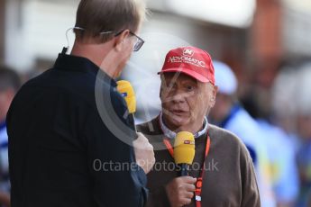 World © Octane Photographic Ltd. Mercedes AMG Petronas - Niki Lauda. Saturday 22nd August 2015, F1 Belgian GP Practice 3, Spa-Francorchamps, Belgium. Digital Ref: 1376LB1D9756
