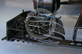 World © Octane Photographic Ltd. McLaren Honda MP4/30 front wing detail. Saturday 22nd August 2015, F1 Belgian GP Practice 3, Spa-Francorchamps, Belgium. Digital Ref: 1376LB5D9340