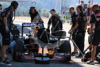 World © Octane Photographic Ltd. Infiniti Red Bull Racing RB11 – Daniel Ricciardo. Saturday 22nd August 2015, F1 Belgian GP Practice 3, Spa-Francorchamps, Belgium. Digital Ref: 1376LB5D9452