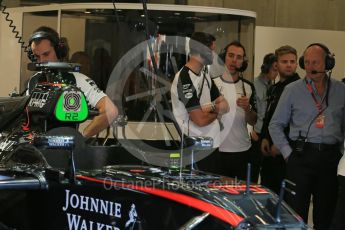 World © Octane Photographic Ltd. McLaren Honda - Ron Dennis. Saturday 22nd August 2015, F1 Belgian GP Practice 3, Spa-Francorchamps, Belgium. Digital Ref: 1376LB5D9507