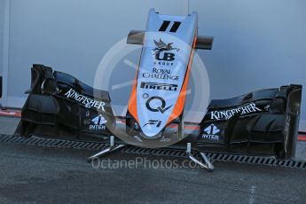 World © Octane Photographic Ltd. Sahara Force India VJM08B old design nose – Sergio Perez. Friday 21st August 2015, F1 Belgian GP Pitlane, Spa-Francorchamps, Belgium. Digital Ref: 1379LB1D7501