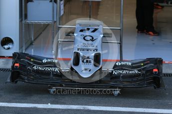 World © Octane Photographic Ltd. Sahara Force India VJM08B new design nose – Nico Hulkenberg. Friday 21st August 2015, F1 Belgian GP Pitlane, Spa-Francorchamps, Belgium. Digital Ref: 1379LB1D7513