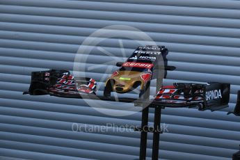 World © Octane Photographic Ltd. Scuderia Toro Rosso STR10 nose – Carlos Sainz Jnr. Friday 21st August 2015, F1 Belgian GP Pitlane, Spa-Francorchamps, Belgium. Digital Ref: 1379LB1D7527