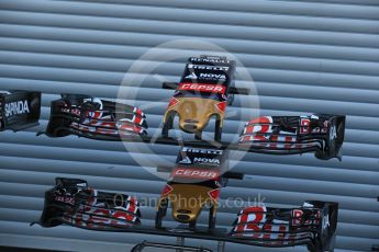 World © Octane Photographic Ltd. Scuderia Toro Rosso STR10 noses. Friday 21st August 2015, F1 Belgian GP Pitlane, Spa-Francorchamps, Belgium. Digital Ref: 1379LB1D7528