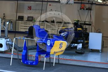 World © Octane Photographic Ltd. Sauber F1 Team C34-Ferrari bodywork – Felipe Nasr. Friday 21st August 2015, F1 Belgian GP Pitlane, Spa-Francorchamps, Belgium. Digital Ref: 1379LB1D7553