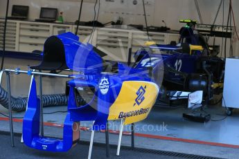 World © Octane Photographic Ltd. Sauber F1 Team C34-Ferrari bodywork – Felipe Nasr. Friday 21st August 2015, F1 Belgian GP Pitlane, Spa-Francorchamps, Belgium. Digital Ref: 1379LB1D7556