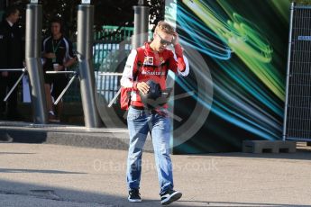 World © Octane Photographic Ltd. Scuderia Ferrari SF15-T– Sebastian Vettel. Friday 21st August 2015, F1 Belgian GP Paddock, Spa-Francorchamps, Belgium. Digital Ref: 1379LB1D7567