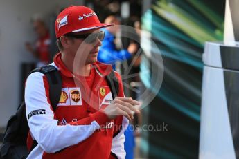 World © Octane Photographic Ltd. Scuderia Ferrari SF15-T– Kimi Raikkonen. Friday 21st August 2015, F1 Belgian GP Paddock, Spa-Francorchamps, Belgium. Digital Ref: 1379LB1D7618