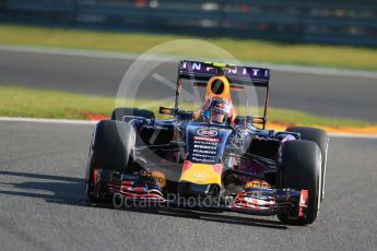 World © Octane Photographic Ltd. Infiniti Red Bull Racing RB11 – Daniil Kvyat. Friday 21st August 2015, F1 Belgian GP Practice 1, Spa-Francorchamps, Belgium. Digital Ref: 1373LB1D7685