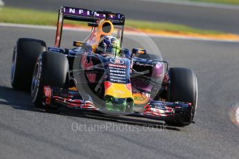 World © Octane Photographic Ltd. Infiniti Red Bull Racing RB11 – Daniel Ricciardo. Friday 21st August 2015, F1 Belgian GP Practice 1, Spa-Francorchamps, Belgium. Digital Ref: 1373LB1D7718