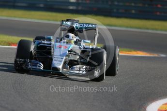 World © Octane Photographic Ltd. Mercedes AMG Petronas F1 W06 Hybrid – Lewis Hamilton. Friday 21st August 2015, F1 Belgian GP Practice 1, Spa-Francorchamps, Belgium. Digital Ref: 1373LB1D7730