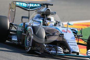 World © Octane Photographic Ltd. Mercedes AMG Petronas F1 W06 Hybrid – Lewis Hamilton. Friday 21st August 2015, F1 Belgian GP Practice 1, Spa-Francorchamps, Belgium. Digital Ref: 1373LB1D7734