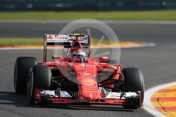 World © Octane Photographic Ltd. Scuderia Ferrari SF15-T – Kimi Raikkonen. Friday 21st August 2015, F1 Belgian GP Practice 1, Spa-Francorchamps, Belgium. Digital Ref: 1373LB1D7813