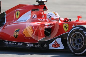 World © Octane Photographic Ltd. Scuderia Ferrari SF15-T – Sebastian Vettel. Friday 21st August 2015, F1 Belgian GP Practice 1, Spa-Francorchamps, Belgium. Digital Ref: 1373LB1D7931
