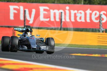 World © Octane Photographic Ltd. Mercedes AMG Petronas F1 W06 Hybrid – Lewis Hamilton. Friday 21st August 2015, F1 Belgian GP Practice 1, Spa-Francorchamps, Belgium. Digital Ref: 1373LB1D7974