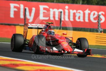 World © Octane Photographic Ltd. Scuderia Ferrari SF15-T – Kimi Raikkonen. Friday 21st August 2015, F1 Belgian GP Practice 1, Spa-Francorchamps, Belgium. Digital Ref: 1373LB1D8006