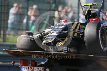 World © Octane Photographic Ltd. Lotus F1 Team E23 Hybrid – Pastor Maldonado. Friday 21st August 2015, F1 Belgian GP Practice 1, Spa-Francorchamps, Belgium. Digital Ref: 1373LB1D8062