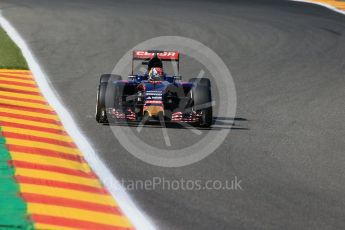 World © Octane Photographic Ltd. Scuderia Toro Rosso STR10 – Max Verstappen. Friday 21st August 2015, F1 Belgian GP Practice 1, Spa-Francorchamps, Belgium. Digital Ref: 1373LB1D8130