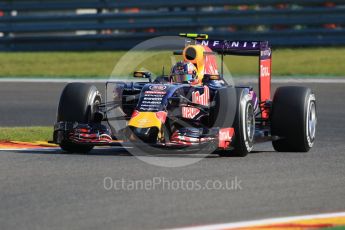 World © Octane Photographic Ltd. Infiniti Red Bull Racing RB11 – Daniil Kvyat. Friday 21st August 2015, F1 Belgian GP Practice 1, Spa-Francorchamps, Belgium. Digital Ref: 1373LB7D4379