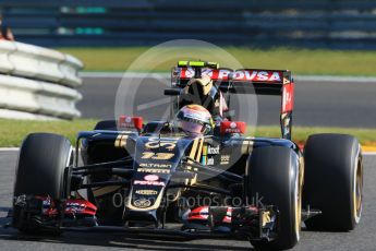 World © Octane Photographic Ltd. Lotus F1 Team E23 Hybrid – Pastor Maldonado. Friday 21st August 2015, F1 Belgian GP Practice 1, Spa-Francorchamps, Belgium. Digital Ref: 1373LB7D4396
