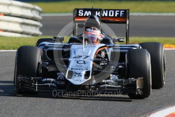 World © Octane Photographic Ltd. Sahara Force India VJM08B – Nico Hulkenberg. Friday 21st August 2015, F1 Belgian GP Practice 1, Spa-Francorchamps, Belgium. Digital Ref: 1373LB7D4412