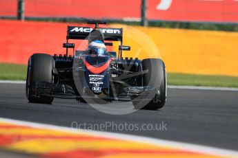 World © Octane Photographic Ltd. McLaren Honda MP4/30 – Fernando Alonso. Friday 21st August 2015, F1 Belgian GP Practice 1, Spa-Francorchamps, Belgium. Digital Ref: 1373LB7D4515