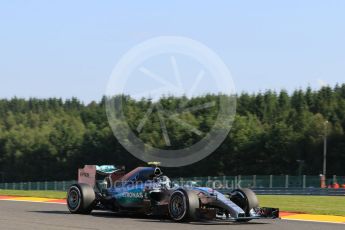 World © Octane Photographic Ltd. Mercedes AMG Petronas F1 W06 Hybrid – Nico Rosberg. Friday 21st August 2015, F1 Belgian GP Practice 1, Spa-Francorchamps, Belgium. Digital Ref: 1373LB7D4625