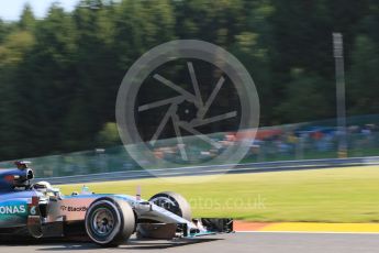 World © Octane Photographic Ltd. Mercedes AMG Petronas F1 W06 Hybrid – Lewis Hamilton. Friday 21st August 2015, F1 Belgian GP Practice 1, Spa-Francorchamps, Belgium. Digital Ref: 1373LB7D4654