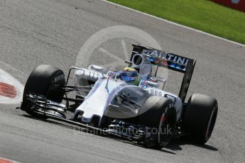 World © Octane Photographic Ltd. Williams Martini Racing FW37 – Felipe Massa. Friday 21st August 2015, F1 Belgian GP Practice 2, Spa-Francorchamps, Belgium. Digital Ref: 1375LB1D8450