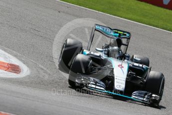 Rosberg. Friday 21st August 2015, F1 Belgian GP Practice 2, Spa-Francorchamps, Belgium. Digital Ref: 1375LB1D8458