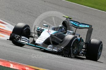 Rosberg. Friday 21st August 2015, F1 Belgian GP Practice 2, Spa-Francorchamps, Belgium. Digital Ref: 1375LB1D8461