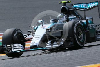 World © Octane Photographic Ltd. Mercedes AMG Petronas F1 W06 Hybrid – Nico Rosberg. Friday 21st August 2015, F1 Belgian GP Practice 2, Spa-Francorchamps, Belgium. Digital Ref: 1375LB1D8467