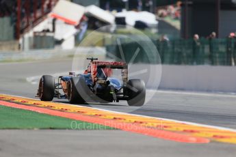 World © Octane Photographic Ltd. Scuderia Toro Rosso STR10 – Max Verstappen. Friday 21st August 2015, F1 Belgian GP Practice 2, Spa-Francorchamps, Belgium. Digital Ref: 1375LB1D8518