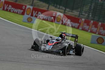 World © Octane Photographic Ltd. McLaren Honda MP4/30 – Fernando Alonso. Friday 21st August 2015, F1 Belgian GP Practice 2, Spa-Francorchamps, Belgium. Digital Ref: 1375LB1D8527