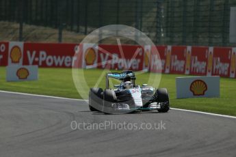 World © Octane Photographic Ltd. Mercedes AMG Petronas F1 W06 Hybrid – Lewis Hamilton. Friday 21st August 2015, F1 Belgian GP Practice 2, Spa-Francorchamps, Belgium. Digital Ref: 1375LB1D8537