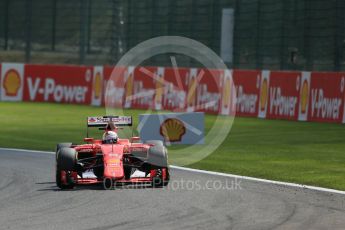 World © Octane Photographic Ltd. Scuderia Ferrari SF15-T – Sebastian Vettel. Friday 21st August 2015, F1 Belgian GP Practice 2, Spa-Francorchamps, Belgium. Digital Ref: 1375LB1D8603