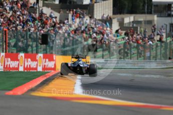 World © Octane Photographic Ltd. Sahara Force India VJM08B – Sergio Perez. Friday 21st August 2015, F1 Belgian GP Practice 2, Spa-Francorchamps, Belgium. Digital Ref: 1375LB1D8692