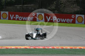 World © Octane Photographic Ltd. Mercedes AMG Petronas F1 W06 Hybrid – Lewis Hamilton. Friday 21st August 2015, F1 Belgian GP Practice 2, Spa-Francorchamps, Belgium. Digital Ref: 1375LB5D6329