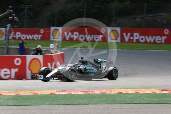 World © Octane Photographic Ltd. Mercedes AMG Petronas F1 W06 Hybrid – Nico Rosberg. Friday 21st August 2015, F1 Belgian GP Practice 2, Spa-Francorchamps, Belgium. Digital Ref: 1375LB5D6360