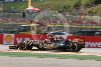 World © Octane Photographic Ltd. Lotus F1 Team E23 Hybrid – Romain Grosjean. Friday 21st August 2015, F1 Belgian GP Practice 2, Spa-Francorchamps, Belgium. Digital Ref: 1375LB5D6373