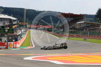 World © Octane Photographic Ltd. Lotus F1 Team E23 Hybrid – Romain Grosjean. Friday 21st August 2015, F1 Belgian GP Practice 2, Spa-Francorchamps, Belgium. Digital Ref: 1375LB5D6410