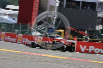 World © Octane Photographic Ltd. Lotus F1 Team E23 Hybrid – Romain Grosjean. Friday 21st August 2015, F1 Belgian GP Practice 2, Spa-Francorchamps, Belgium. Digital Ref: 1375LB5D6457