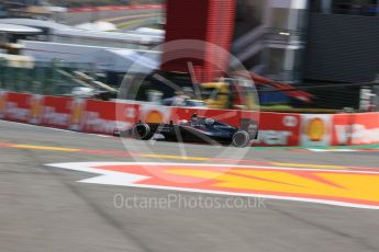 World © Octane Photographic Ltd. McLaren Honda MP4/30 - Jenson Button. Friday 21st August 2015, F1 Belgian GP Practice 2, Spa-Francorchamps, Belgium. Digital Ref: 1375LB5D6502