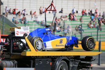 World © Octane Photographic Ltd. Sauber F1 Team C34-Ferrari – Marcus Ericsson. Friday 21st August 2015, F1 Belgian GP Practice 2, Spa-Francorchamps, Belgium. Digital Ref: 1375LB5D6553