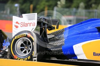 World © Octane Photographic Ltd. Sauber F1 Team C34-Ferrari – Marcus Ericsson. Friday 21st August 2015, F1 Belgian GP Practice 2, Spa-Francorchamps, Belgium. Digital Ref: 1375LB5D6554