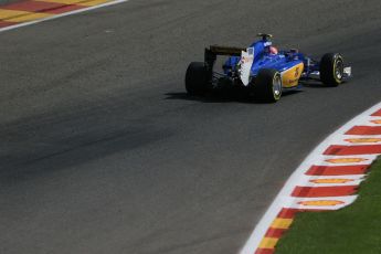 World © Octane Photographic Ltd. Sauber F1 Team C34-Ferrari – Felipe Nasr. Saturday 22nd August 2015, F1 Belgian GP Qualifying, Spa-Francorchamps, Belgium. Digital Ref: 1382LB1D0303