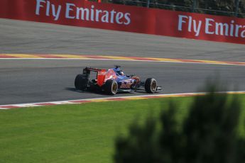 World © Octane Photographic Ltd. Scuderia Toro Rosso STR10 – Max Verstappen. Saturday 22nd August 2015, F1 Belgian GP Qualifying, Spa-Francorchamps, Belgium. Digital Ref: 1382LB1D0427