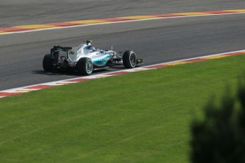 World © Octane Photographic Ltd. Mercedes AMG Petronas F1 W06 Hybrid – Nico Rosberg. Saturday 22nd August 2015, F1 Belgian GP Qualifying, Spa-Francorchamps, Belgium. Digital Ref: