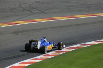 World © Octane Photographic Ltd. Sauber F1 Team C34-Ferrari – Marcus Ericsson. Saturday 22nd August 2015, F1 Belgian GP Qualifying, Spa-Francorchamps, Belgium. Digital Ref: 1382LB1D0458